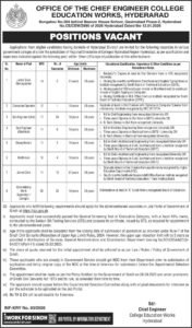 Read more about the article College Education Department Hyderabad Jobs 2026